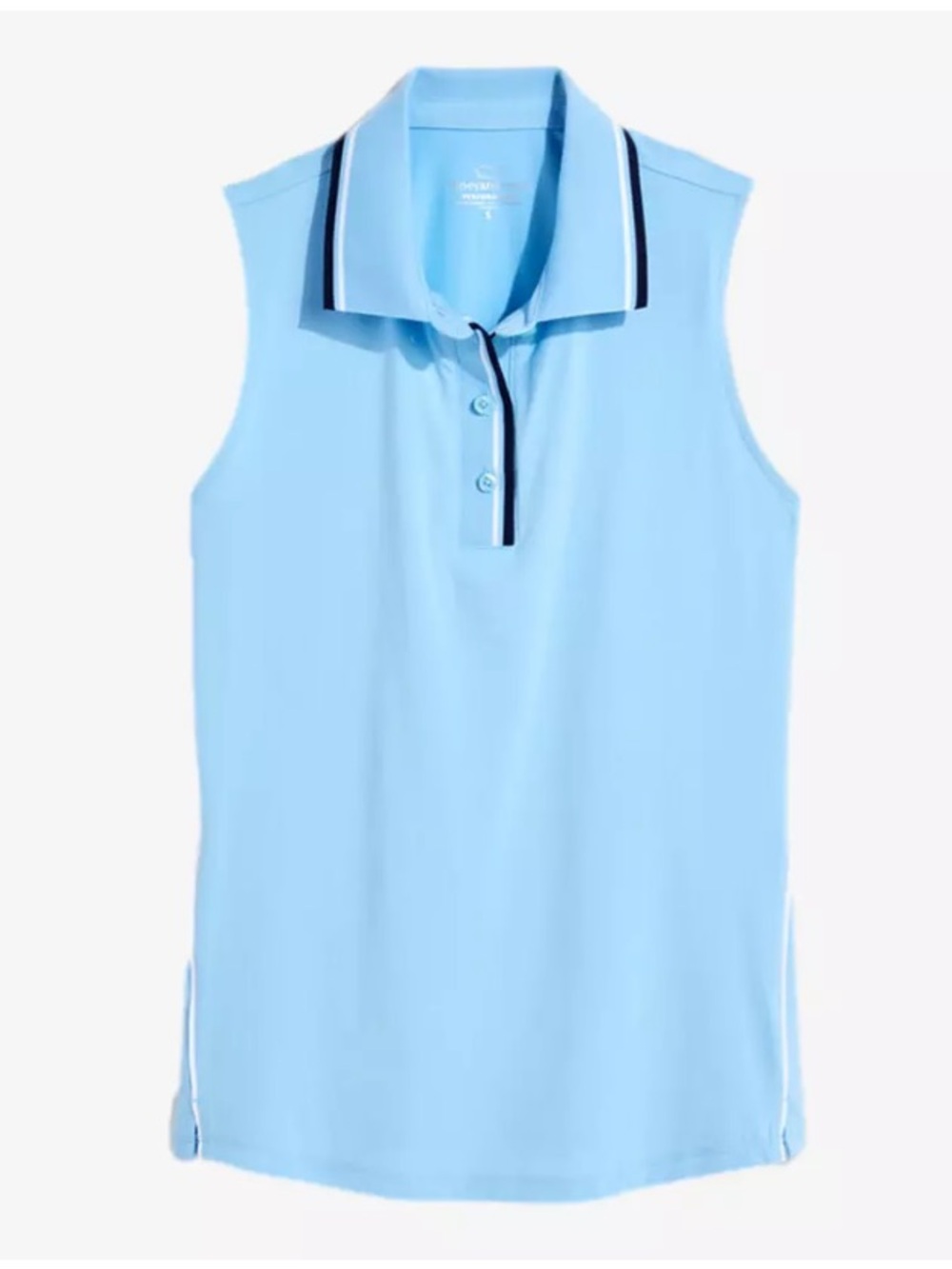 Vineyard Vines NWT Performance Sleeveless Golf Tennis Polo Shirt Blue Large